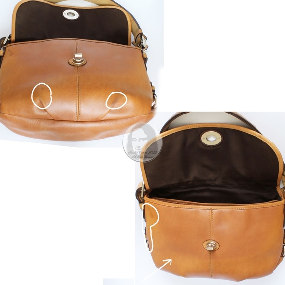 Coach Shoulder Bag Legacy Leather Flap Style F15170 Tan Convertible Cross Body - Picture 13 of 14